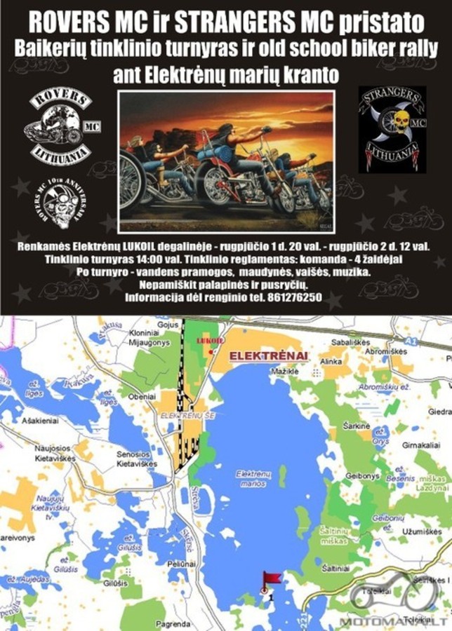 ROVERS MC ir STRANGERS MC tūsas Elektrėnuose