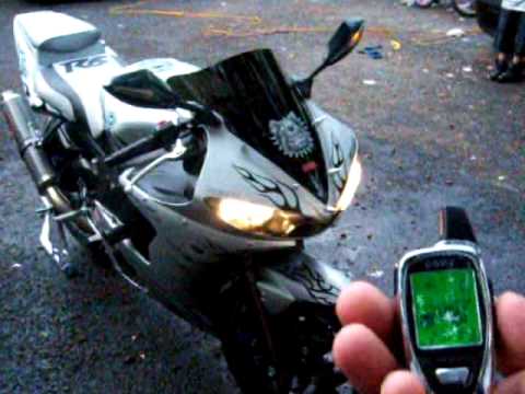 SPY 5000M MOTORCYCLE ALARM WITH REMOTE ENGINE START