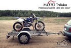 Priekaba motociklui transportuoti / Priekabos nuoma motociklui